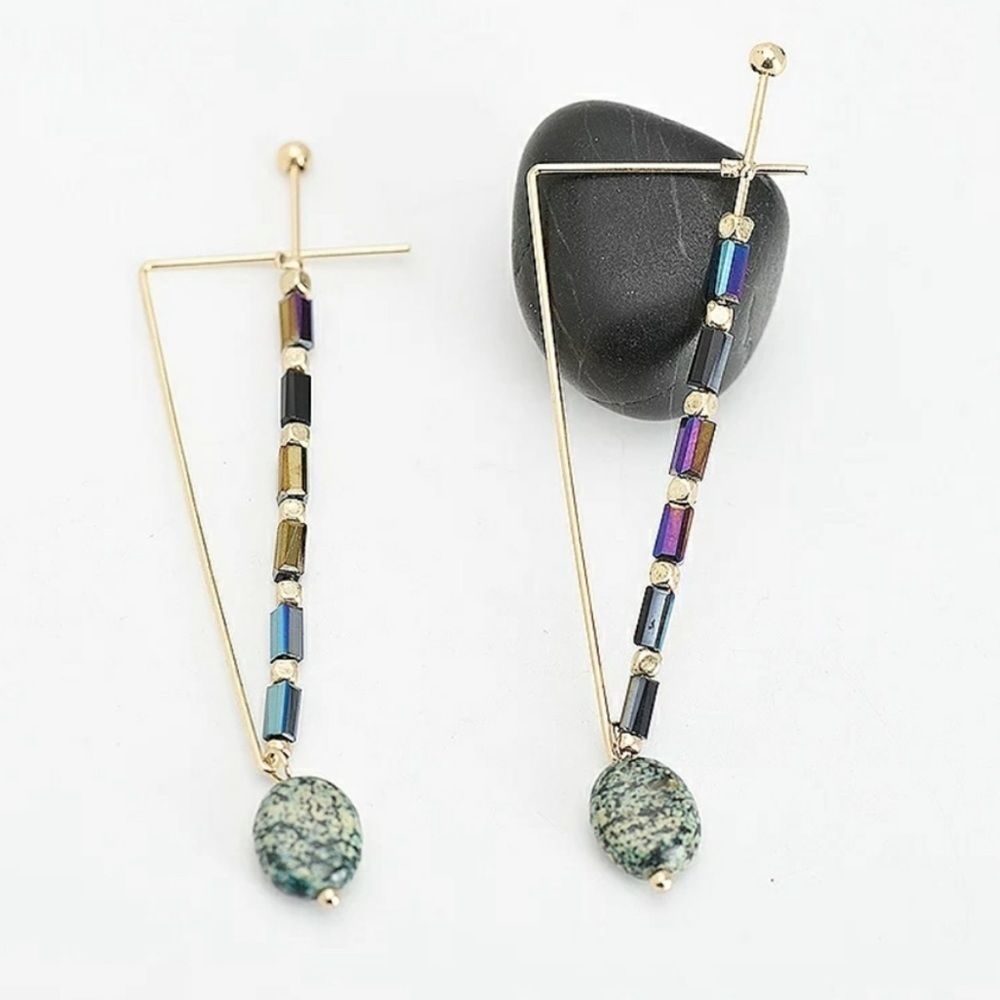 Jasper Threader Earrings - Picture 3 of 3